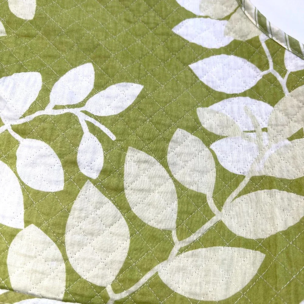 Quilted Spring Leaf Design Apron